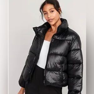 North Face dupe! Water-Resistant Frost Free Cropped  Puffer Jacket